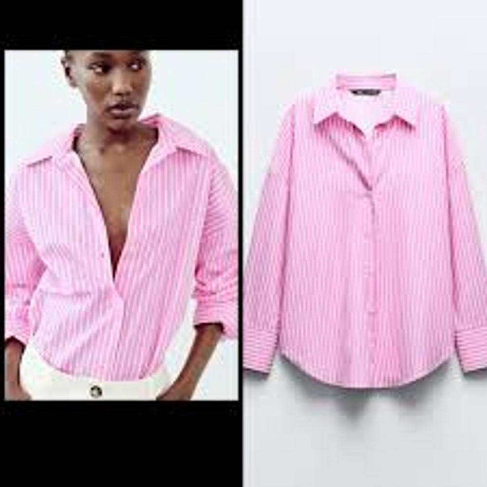 Zara Basic poplin shirt XS - Picture 3 of 5